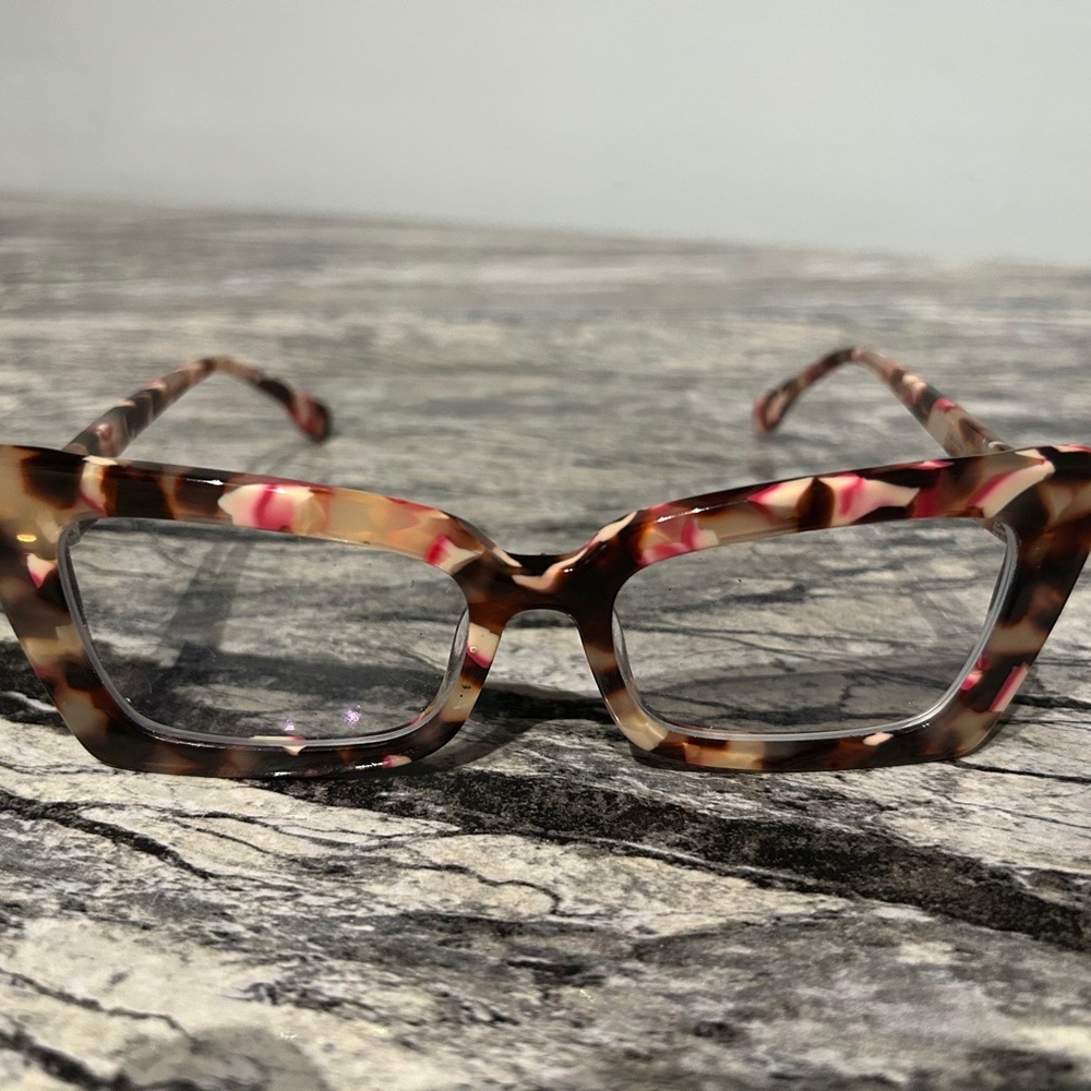 Tortoise Shell Cat-Eye Glasses Frames Only - image 2